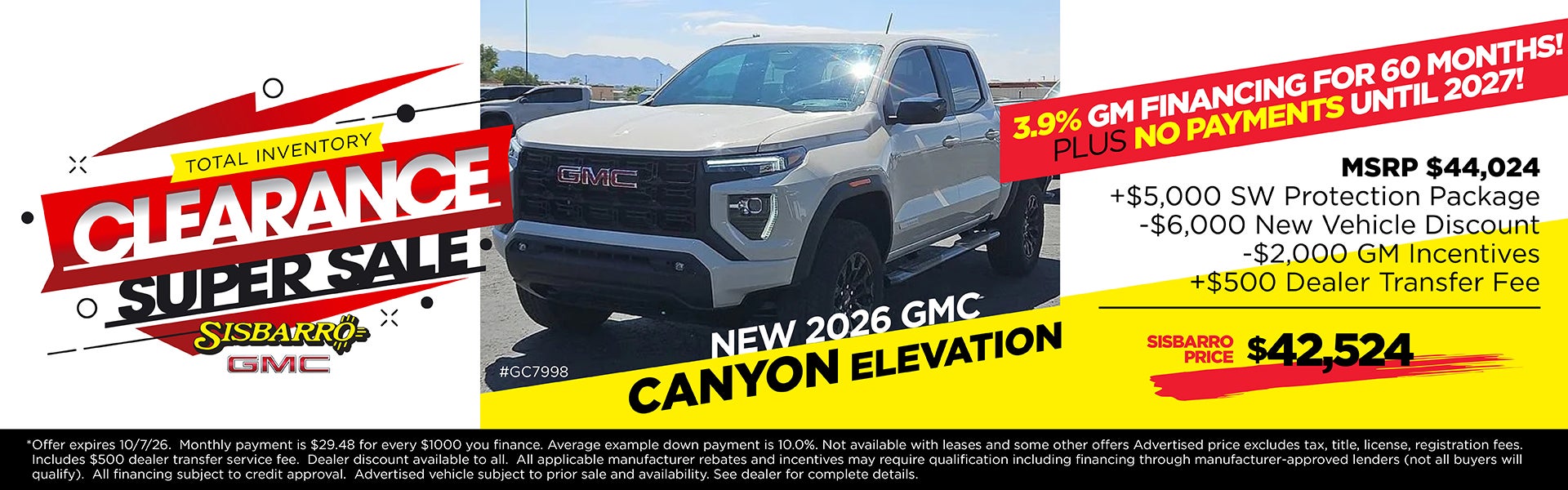 Canyon Clearance Sale