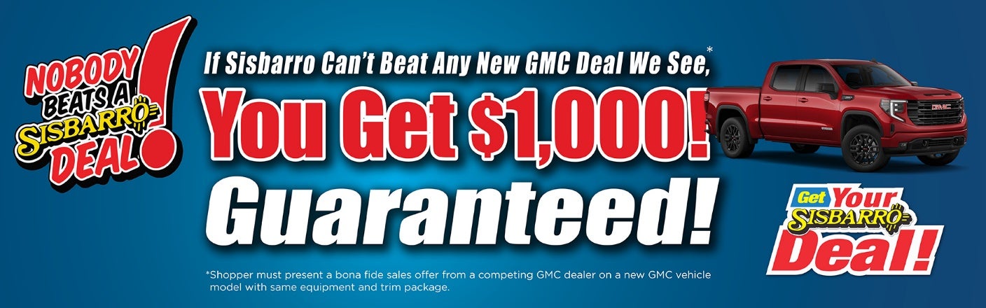 Sisbarro's $1000 Guarantee